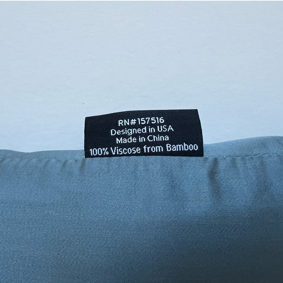 Luxome Luxury KING Sheet Set Viscose Bamboo 400TC OCEAN BLUE 418-15 Cooling NWT - Picture 3 of 5